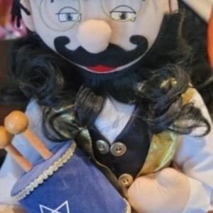 Jewish Drummer Boy Puppet Home Kids Decor Accent